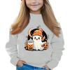 Halloween Day Girls Round Neck Pullovers For Kids Printed Baby Tops