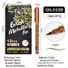 GN550B Metallic Kleur Zachte Punt Markers - Goud, Zilver, Koper Borstel Graffiti Pennen