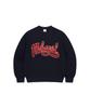 MAHAGRID Curved Logo Sweatshirt Navy(Mg2Dsmm440A)