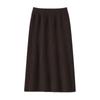 Women's Elastic High Waist Knitted Midi Skirt for Autumn/Winter - Slim Fit