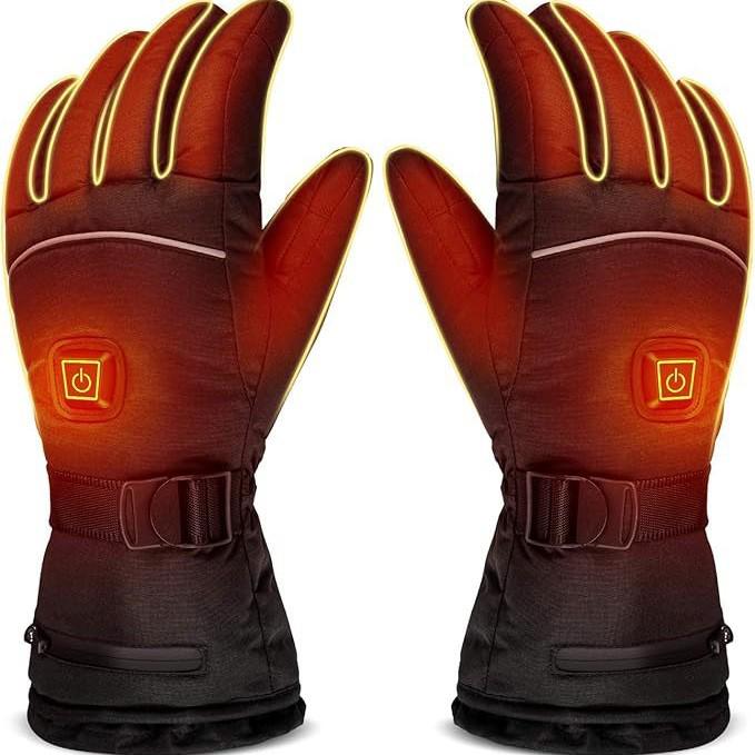 Smart Heated Gloves for Winter Riding - Velvet-Lined, Electric-Powered for Extra Warmth