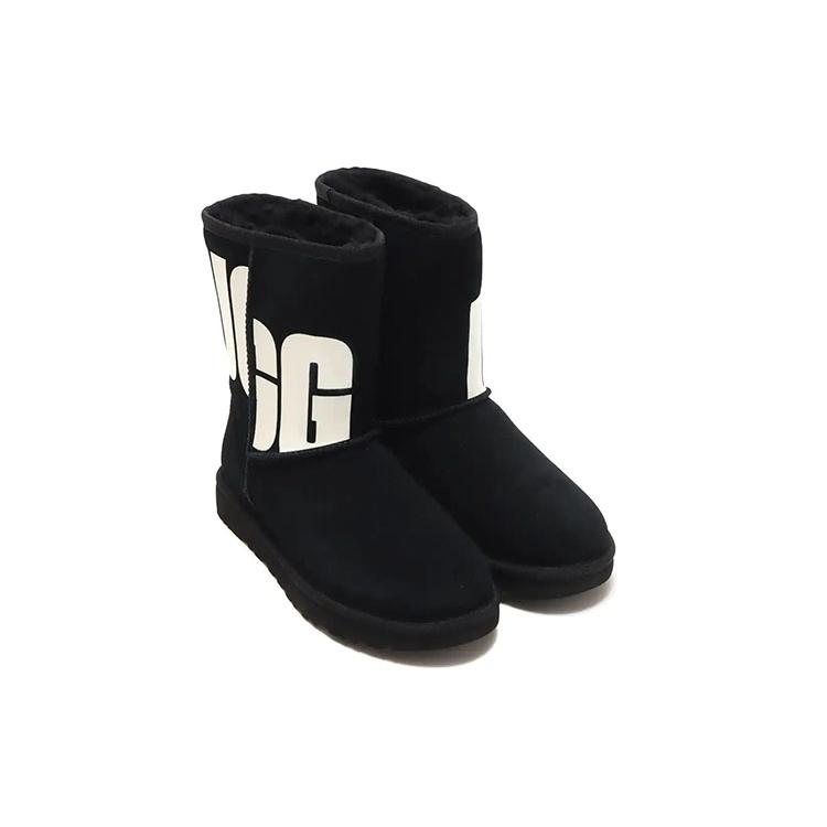 UGG Classic Short 2 Chopd 'Black White' Women's 1129231-BLK