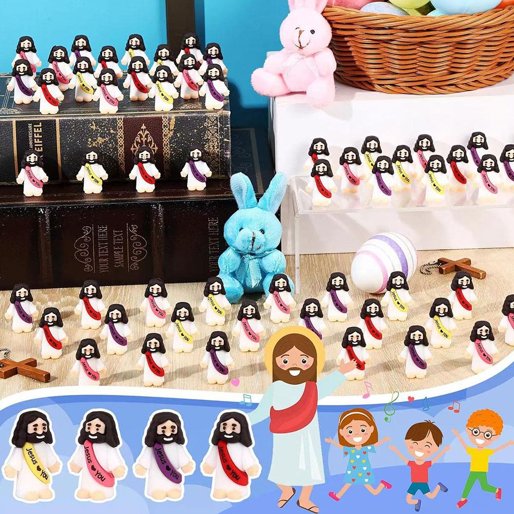 Easter Jesus Toys Easter Mini Jesus Figurines Decorative Multifunctional Party Favors Sunday School Craft Multiple Specification