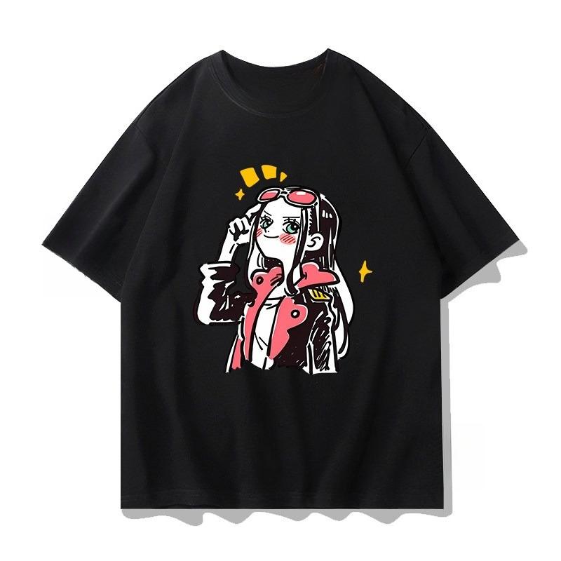 One Piece Printed T-shirt Nami Robin Casual and Comfortable Cotton Parent-child Outfit