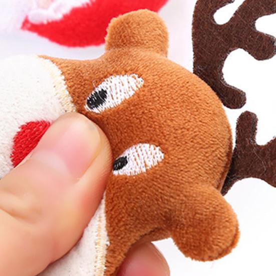 Toy Elk Xmas Santa Claus Design med kattemynte, bitebestandige tenner som sliper myk