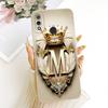 For Huawei Y9 2019 Case Cover Luxury A-Z Letters Fashion Crown 2D Painted Silicone Casing For Huawei JKM-LX1 JKM-LX2 JKM-LX3
