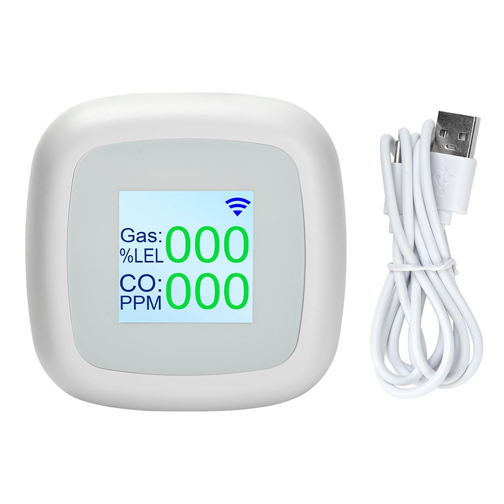 Portable Carbon Monoxide Detector Rechargeable Gas Leak Tester Suitable for Use In Homes, Garages, Offices and Similar Locations