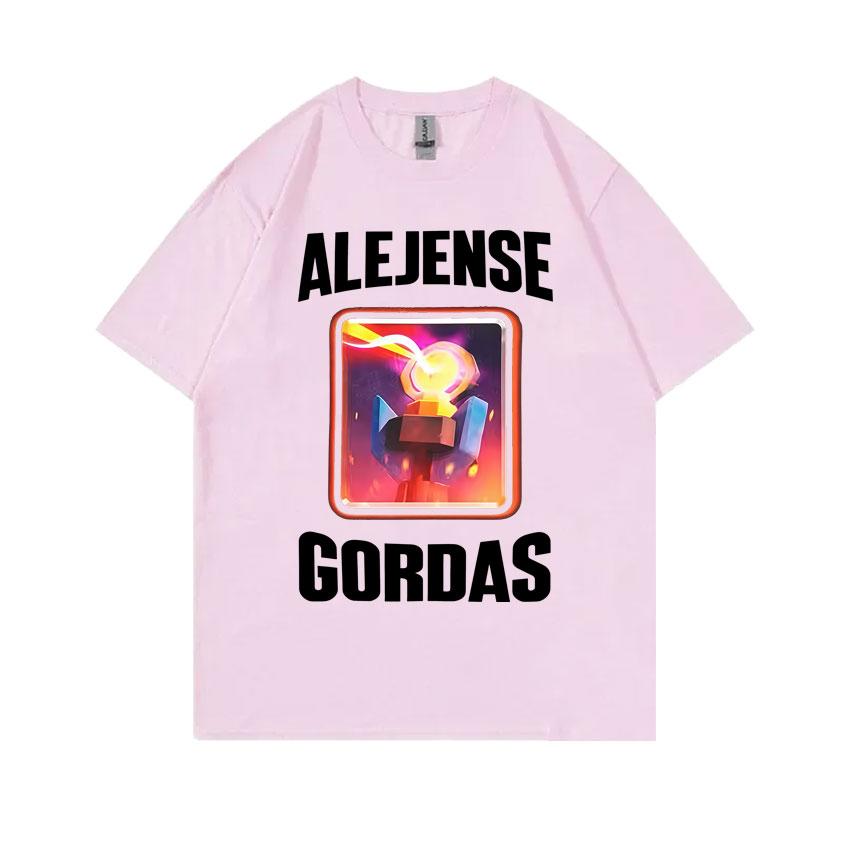 

Alejense Gordas Meme T-shirt Men Women Kawaii Joke Humor Gift for Him and Her Cute Memes T-shirts Oversized Pure Cotton T Shirt L