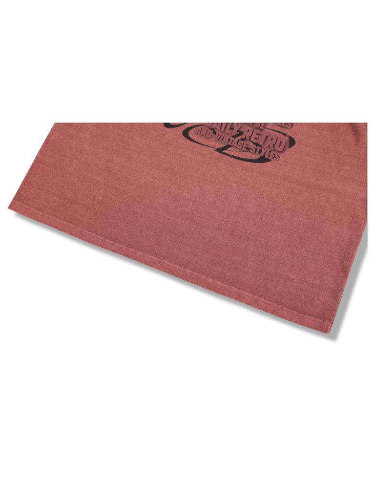 GUBIN [Season Off] Pigment Over Lettering Short Sleeve