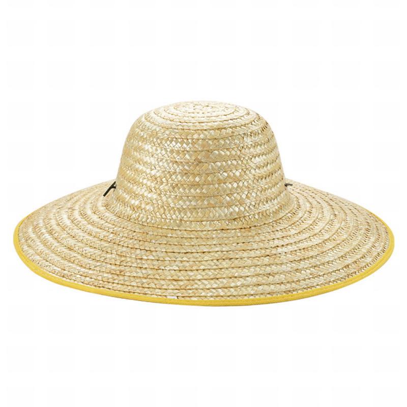 

GEMVIE Wide Brim Straw Hat for Women Men Beach Hats with Windproof String Sunshade Fishing Hat 40cm бежевый