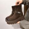 Versatile Small Man Thick-soled Retro Short Boots Martin Boots Women's New Autumn Heightening British Style Thin Boots