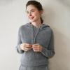 Hooded Women's Cashmere Sweater - Soft, Versatile, Korean-Style Knitwear for Autumn & Winter