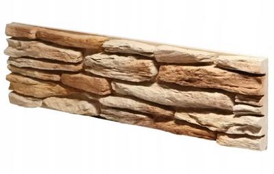 Kamień Elewacyjny Ścienny 56×21cm 0,5m2 Płytki Z Betonu, Beżowe, Mrozoodporne