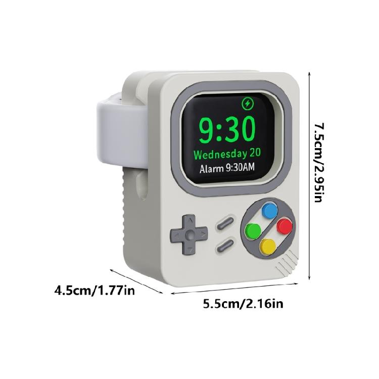 Watch Holder Desk Charging Stand with Silicone Shell, Game Console Design Charging Dock for Study Desk Daily Use