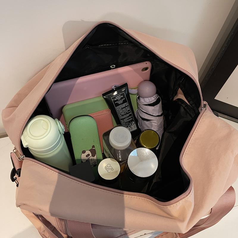 Dry And Wet Separate Gym Bag Large Capacity Travel Bag With Separate Shoe Bin Sports Bag Women's Portable Crossbody Bag