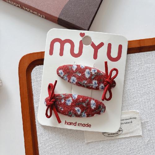 Japan and South Korea Xiaoxiang Style Pattern Oval Bb Clip Temperament Hairpin High-end Girl Broken Hair Headdress Bangs Hair Accessories Hairpin