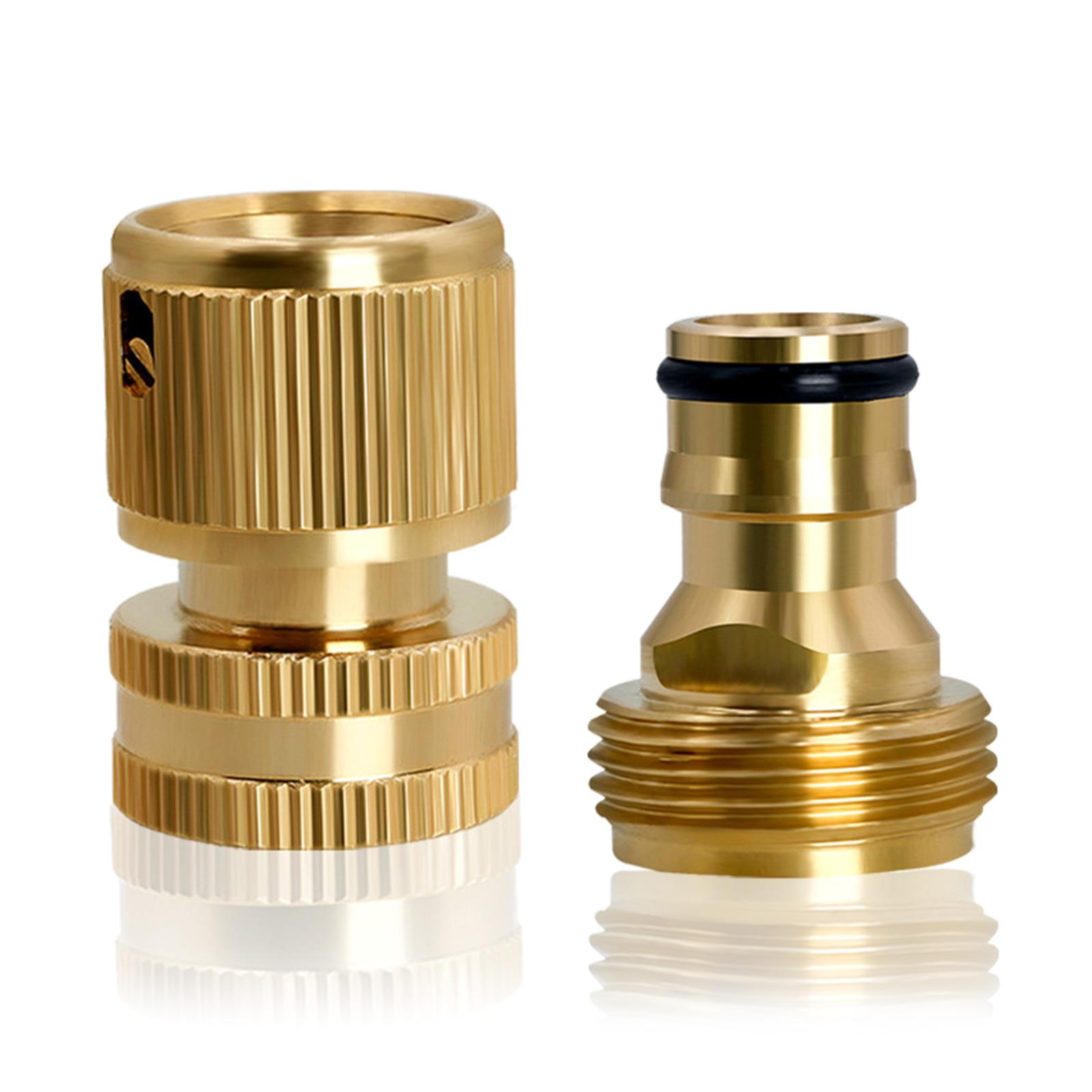 

Фитинги для быстрого соединения садового шланга, латунный фитинг для садового шланга, соединители для водяного шланга, 3/4 дюйма, соединитель для садового шланга