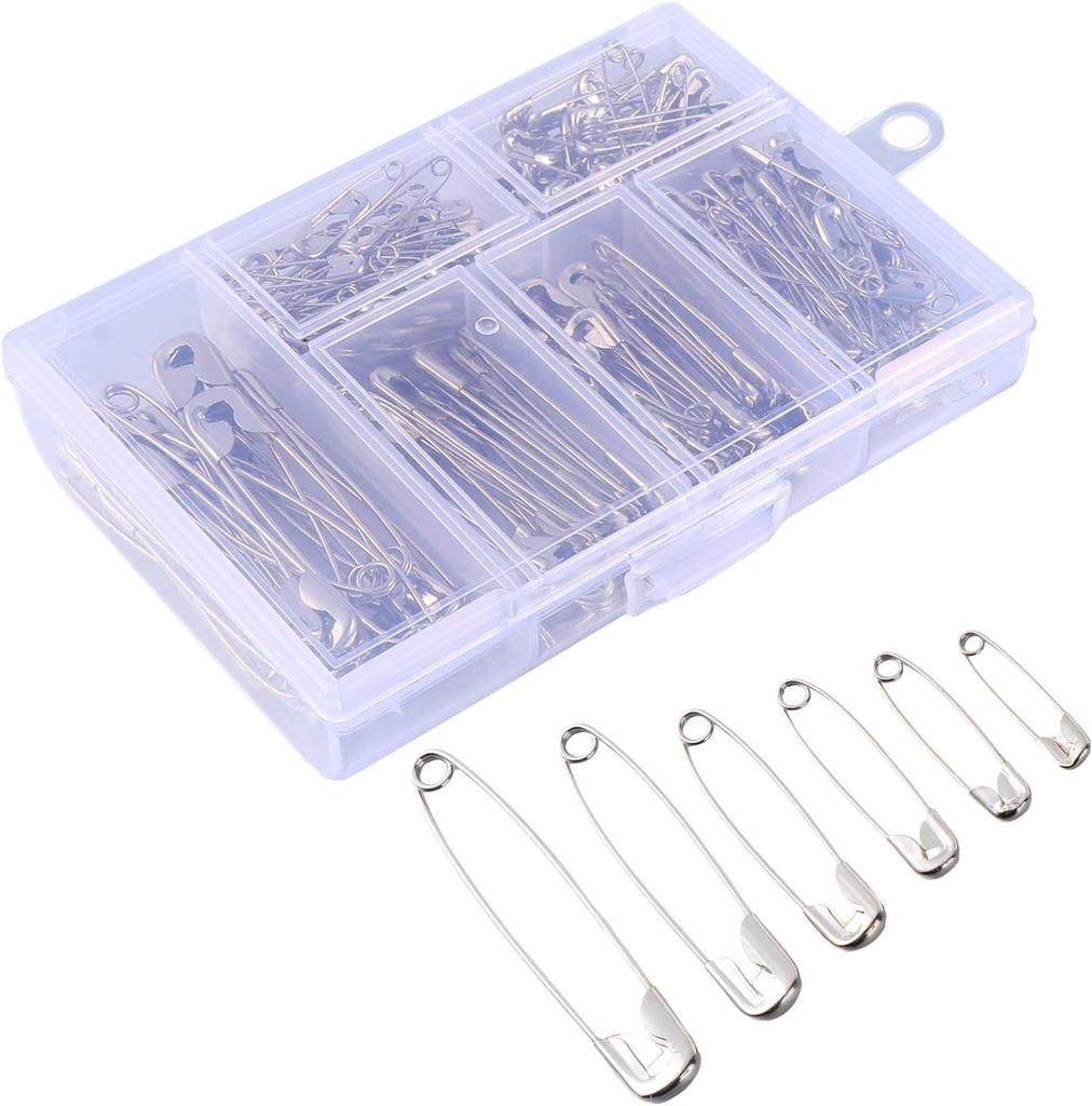 250Pcs Safety Pins Stainless Steel Pin For Clothes Positioning Marks Clothing And Jewelry Making Accessories Tool