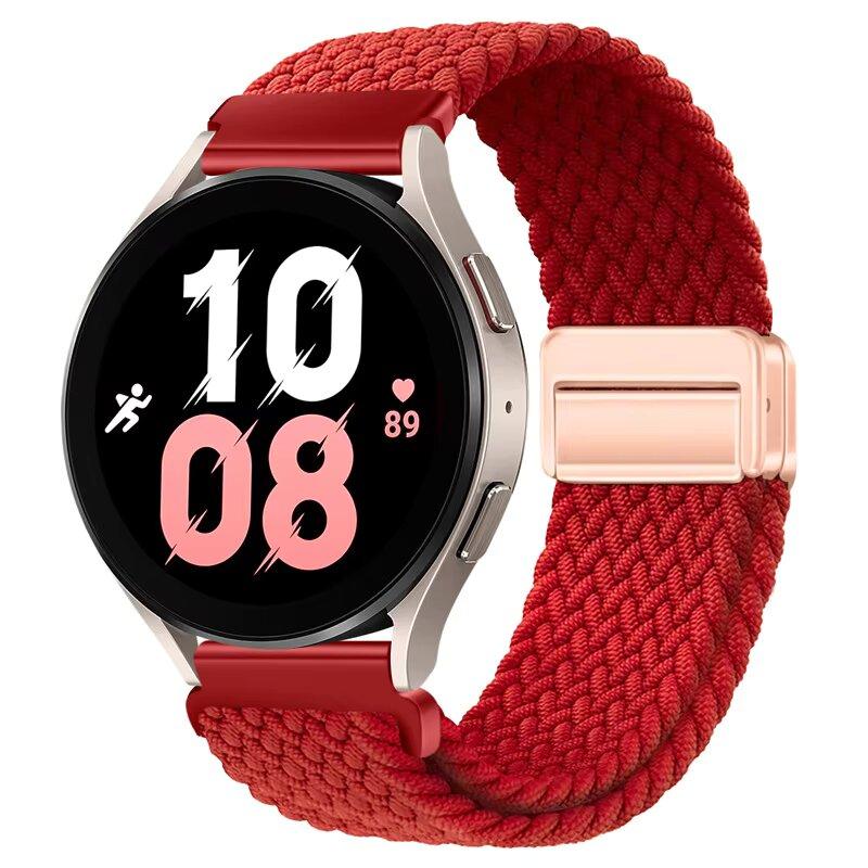 Weaves Nylon Loop Strap For Samsung Galaxy Watch8 40 44mm Magnetic Wristband For Galaxy Watch 8 Classic 46mm Band Sport Bracelet