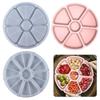 Pretty Petal Fruit Nut Storage Tray Epoxy Resin Mold Creative DIY Dishes Plate Silicone Mould Suitable Home Snack Moulds