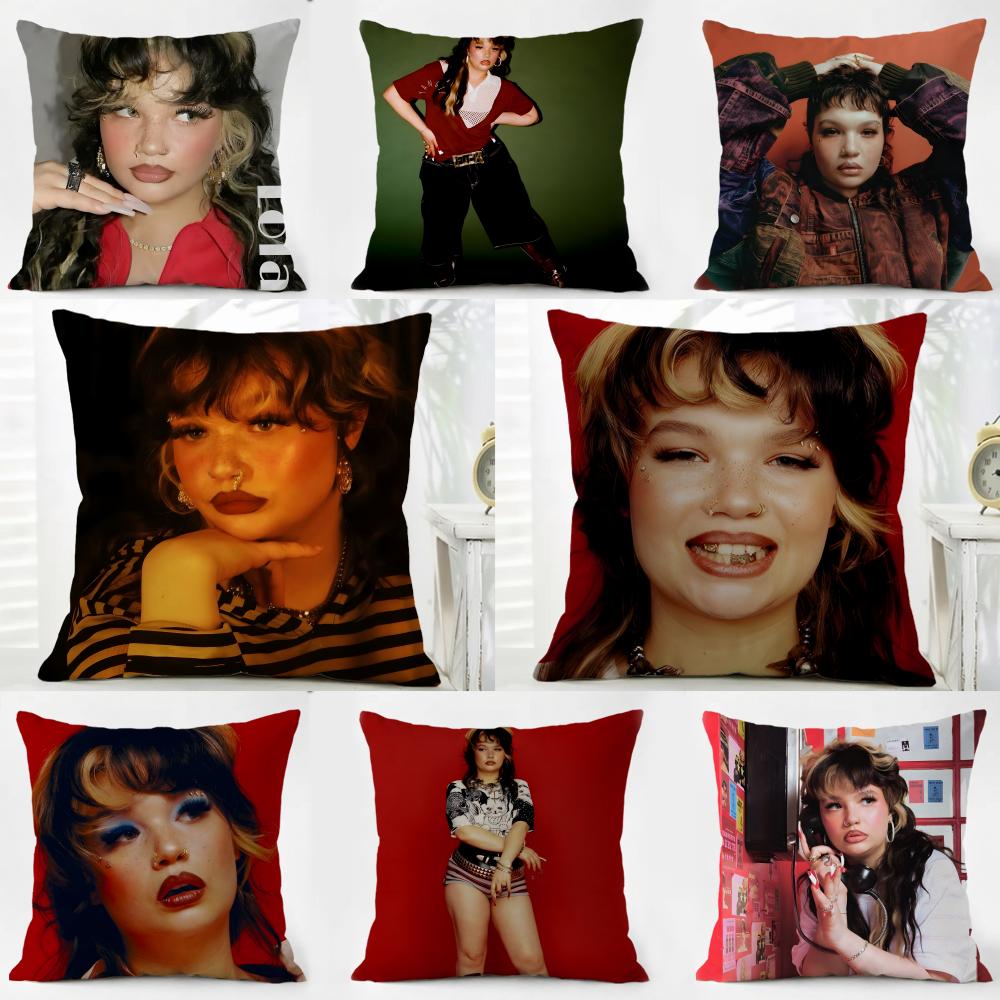 Fashion New Pop Singer LLola Young Cushion Cover Washable Linen Pillowcase Soft for Daily Sofa Bed Home Room Decor