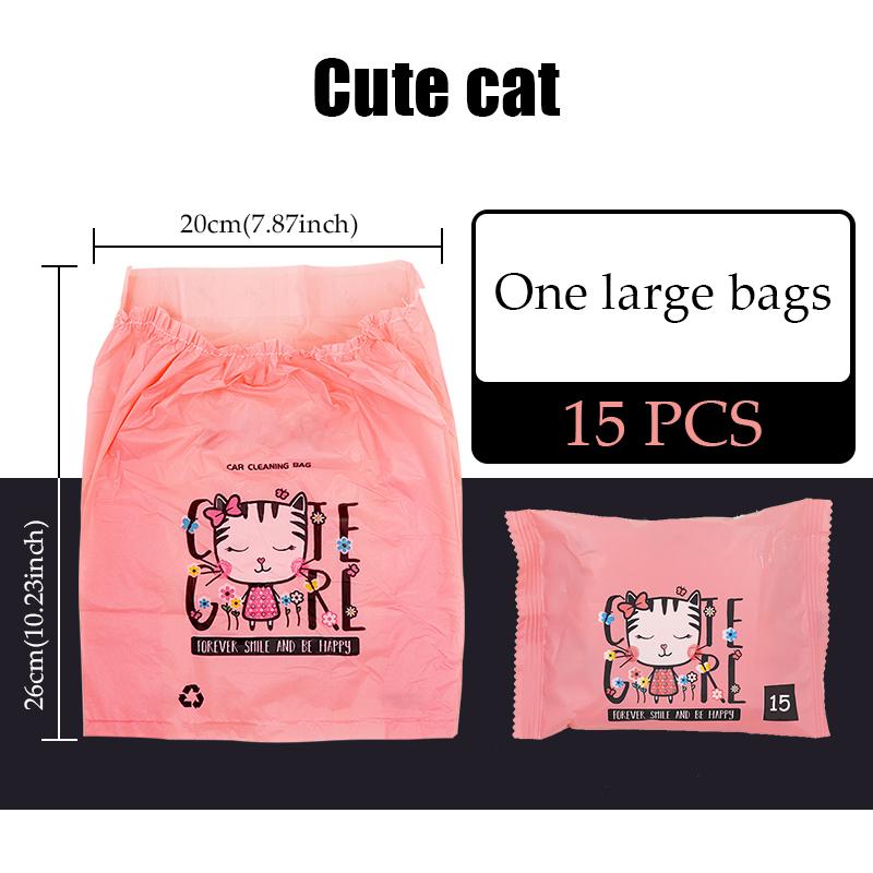 Disposable Adhesive Car Trash Bags Hanger Waterproof Desk Garbage Rubbish Waste Litter Front Back Seat Hanging Cleaning Disposal