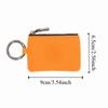 Large-Capacity Zipper Key Pouch Bag Key Cover Suede Leather Key Case  for Automotive Keys