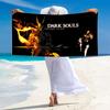 DARK SOULS Print Beach Towel, Large Soft Quick Dry Towel for Beach Camping Swimming