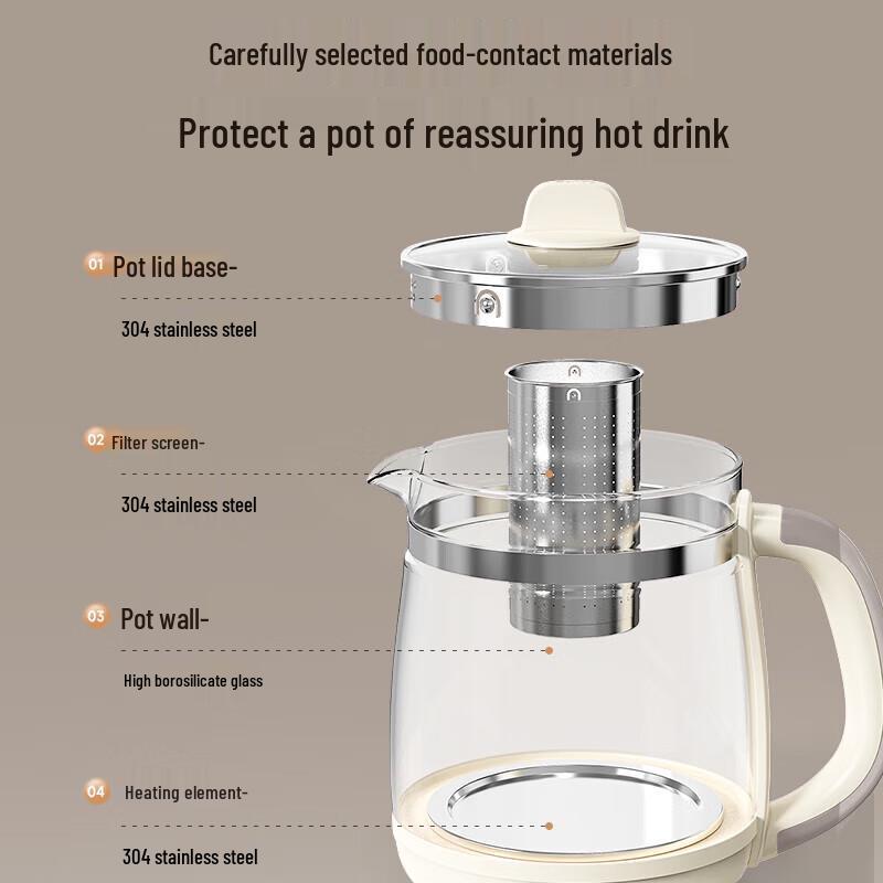 Bear Health Preservation Kettle 2L CN plug (adapter included)