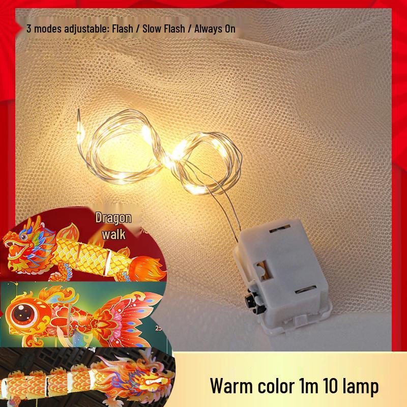 Shake Snake Dragon Lantern DIY Kit – Children's Luminous Cartoon Lantern for New Year and Spring Festival Celebrations