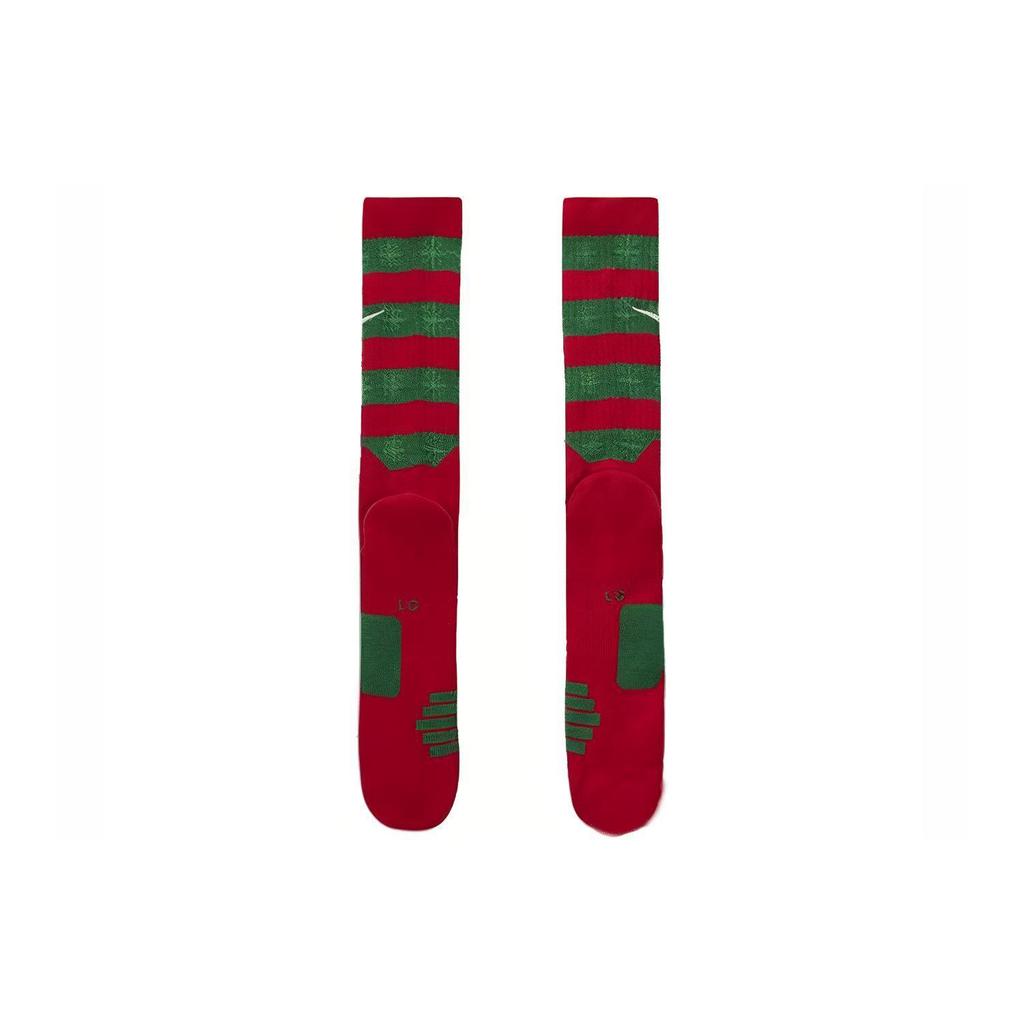 Nike Knee High Socks Unisex 1 Pack Christmas Red (Unisex) Basketball Socks DA5097 657