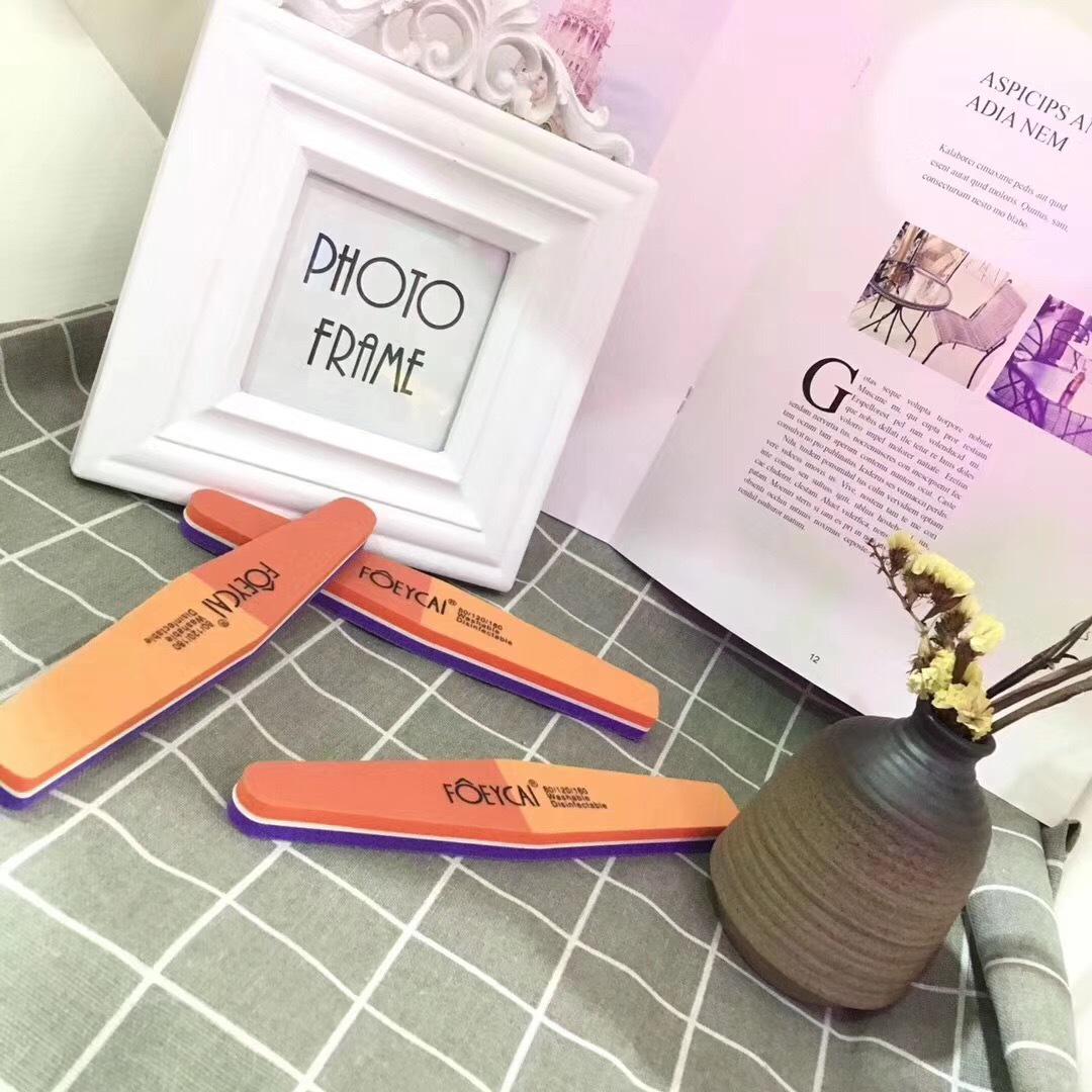 

FOEYCAI Three-Sided Nail Buffer: Durable High-End Sponge for Professional Shaping and Polishing. Diamond