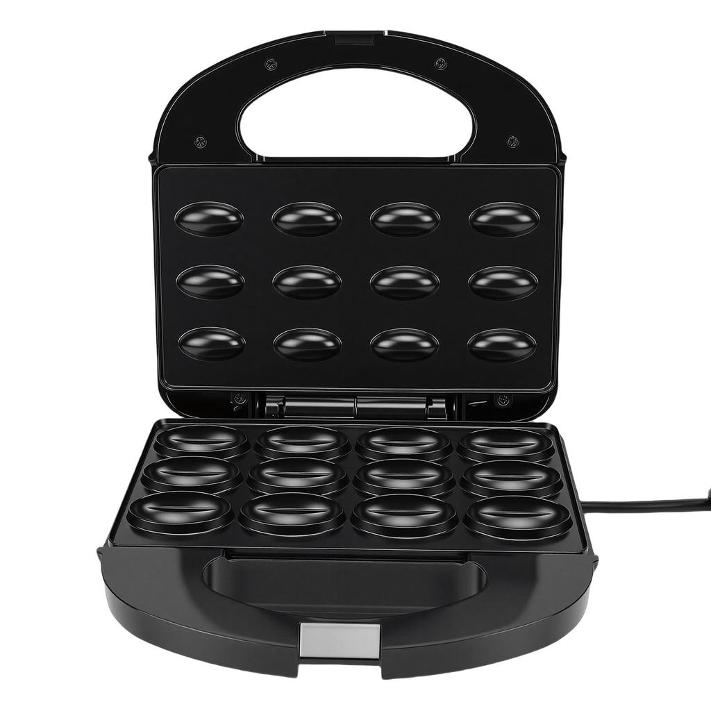 12 Walnuss-Keks-Maker Antihaftbeschichtet Doppelseitig Mini-Nuss-Waffel-Brotbackautomat Elektrischer Nussform-Maker Multifunktional