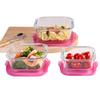 Microwave Safe Square Glass Bento Lunch Box - Student Food Preservation