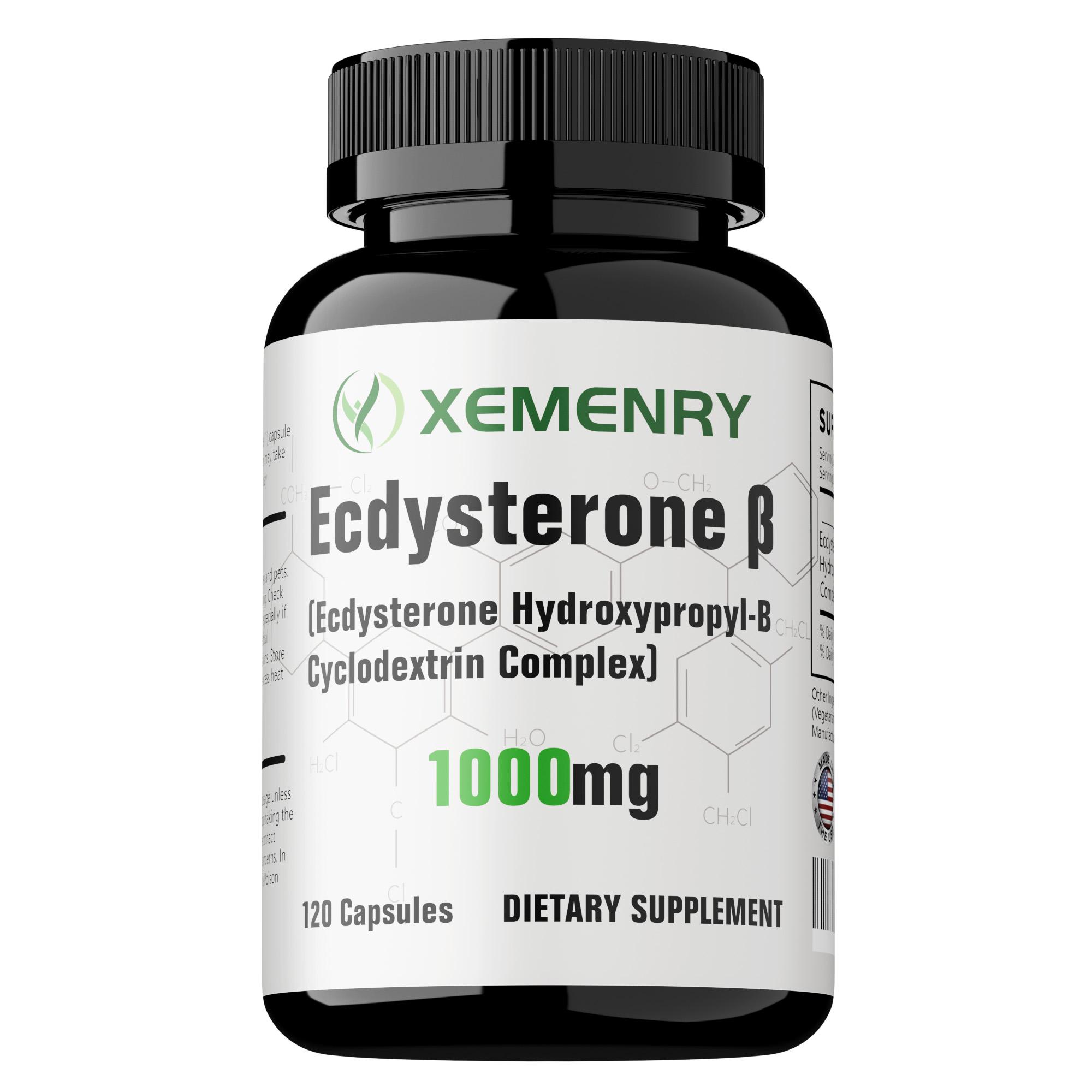 Ecdisterona 1000mg - Apoya la Energía, el Rendimiento, la Salud Muscular y la Recuperación Rápida 120