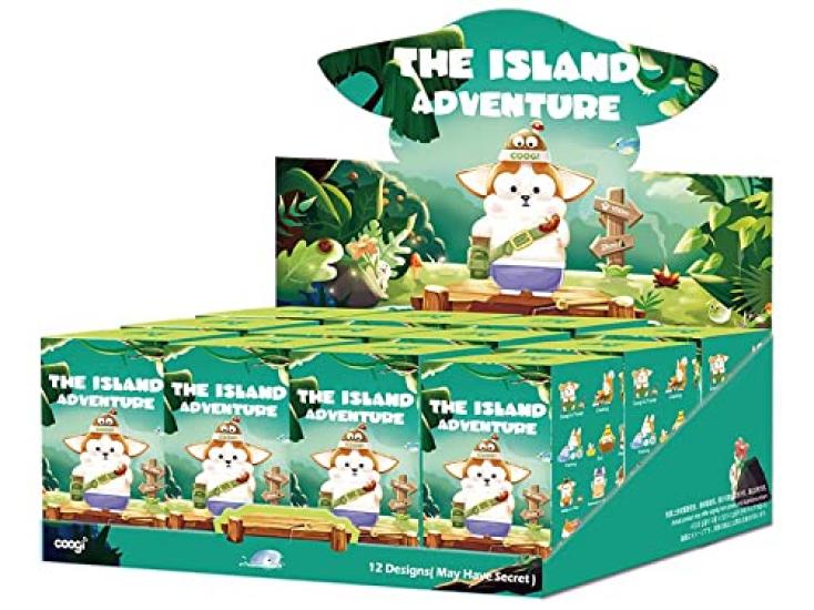 

POPMART Coogi Island Adventure Series ПВХ и АБС Коллекционные фигурки Коробка из 12