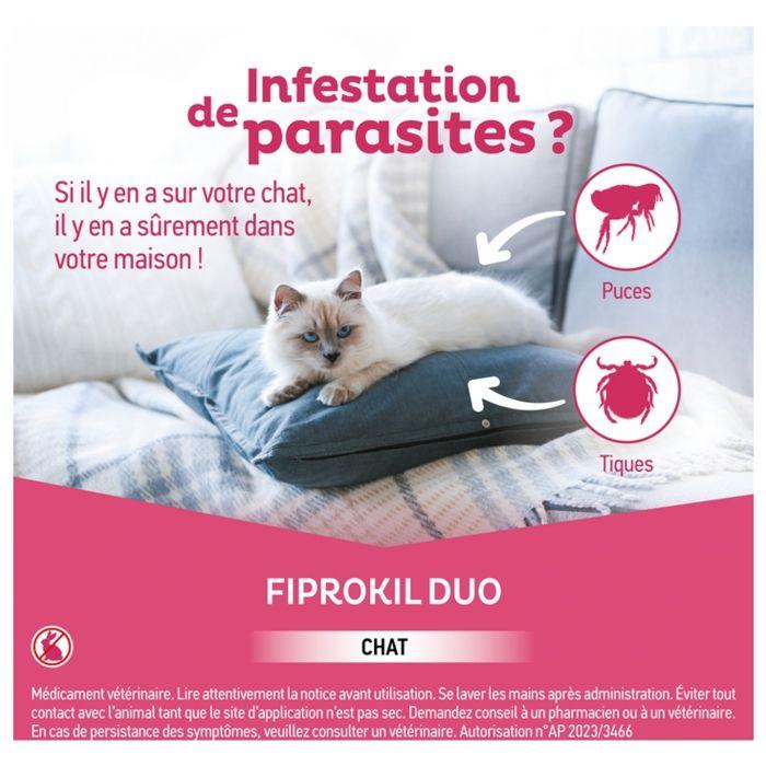 Clement thekan fiprokil duo chat 1-6 kg 4 pipettes