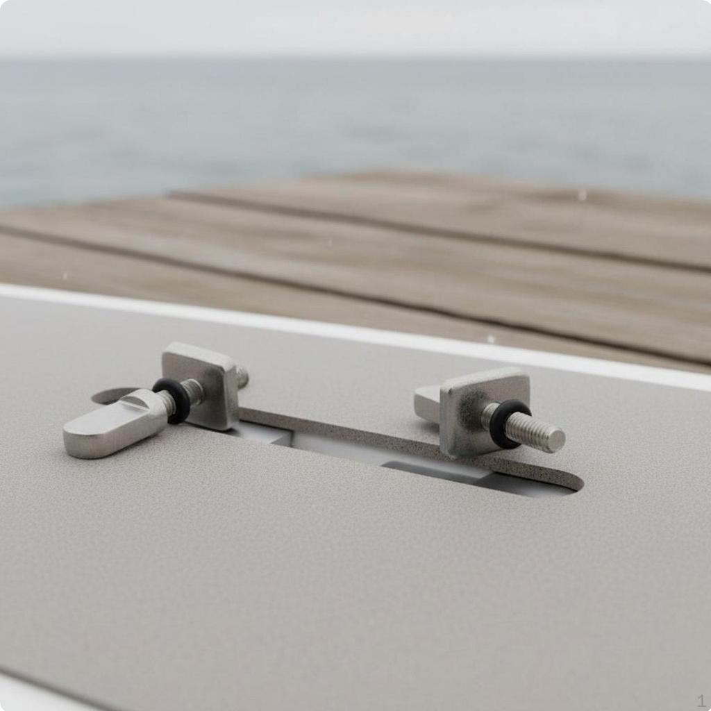 2 Pieces Stainless Fin Fastener Screw No Tools Required Paddleboard Bolt Watersports Hardware