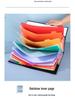 Rainbow 12-Page Accordion File Folder with String Closure - New Office Document Organizer