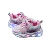 Mädchen Sportschuh Frühling Neu Kinder Freizeitschuh Mädchen LED Leuchtschuhe Mode Komfort Prinzessinnenschuhe Weichsohlige Rutschfeste Mesh Schuhe