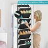 10 Tier Clear Over the Door Shoe Organizer 10 Large Deep Pockets Fit 20