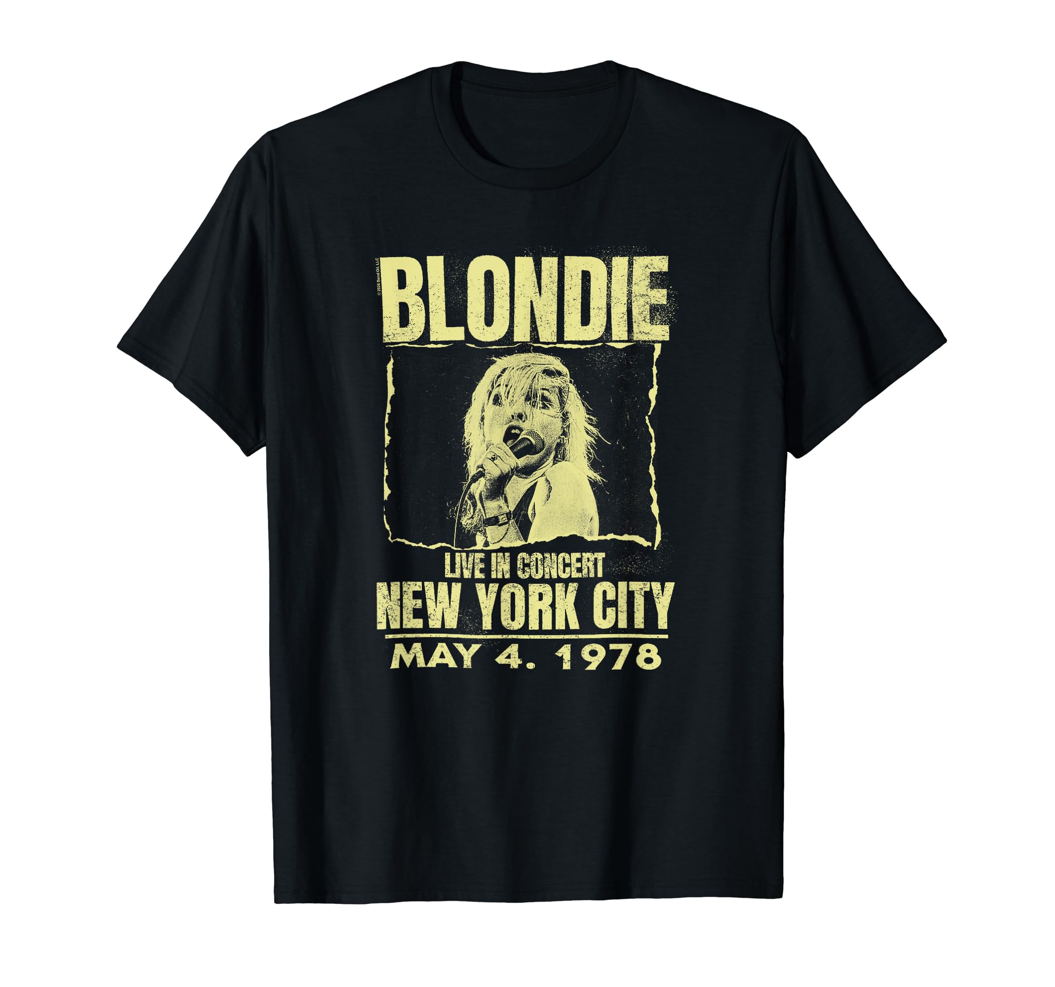 Постер концерта Blondie в Нью-Йорке 1978 года Винтажная футболка группы