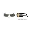 Versace Metal Rectangular Sunglasses Men Sunglasses Black Gold O2286-O10028757_ONUL
