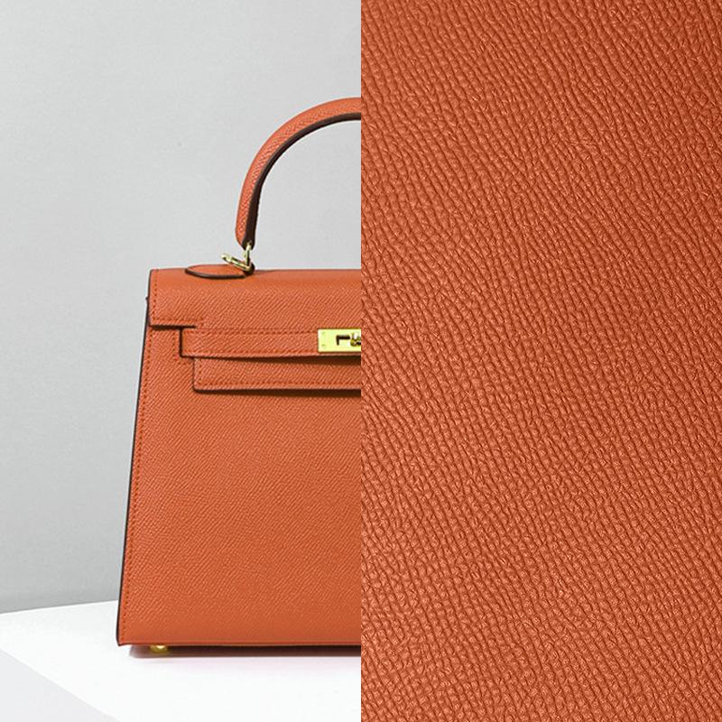 The Second Generation Kelly Bag Palm Pattern Cowhide Shoulder Bag Women's Leather Versatile Commuter Messenger Portable Kelly Bag