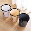 Garbage Bin with Pressure Ring No Lid Space-Saving Plastic Kitchen