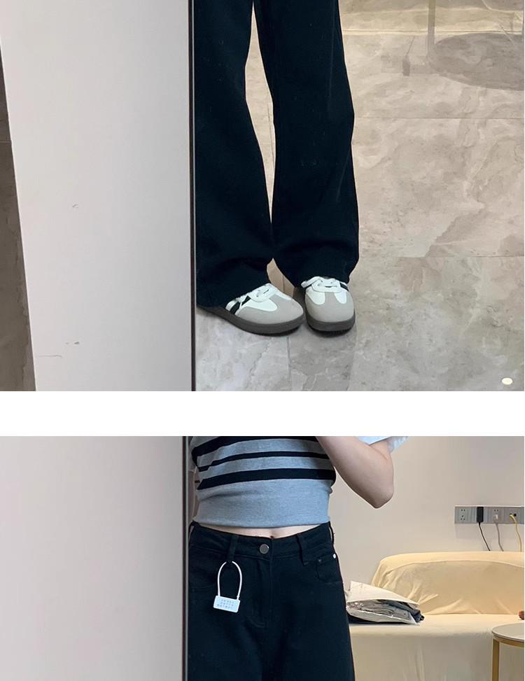 Women's High-Waisted Fleece-Lined Black Jeans - Plus Size, Slimming Straight/Narrow/Wide Leg for Autumn & Winter