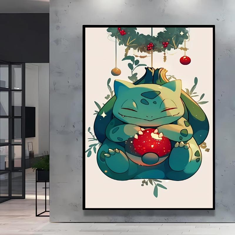 

Canvas HD Prints Pokemon Pikachu Poster Cute Cartoon Character Picture Home Child Room Decorative Painting Christmas Gifts 21X30CMNo Framed