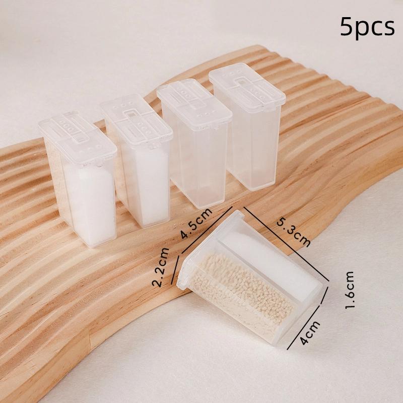 2in1 Camping Seasoning Shaker Multi-Purpose Spice Jar With Lid 2-Compartment For Outdoor BBQ Cooking Salt Pepper Storage Box