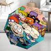 Custom Name Rugrats Theme Automatic Umbrella, Lightweight & Portable, 8 Rib, Perfect for Outdoor Travel, Birthdays, Christmas, Gifts.