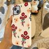 Coque de téléphone pour Xiaomi Redmi Note 14 4G 14 Pro Plus 5G Housse souple Capa Belle fleur rouge